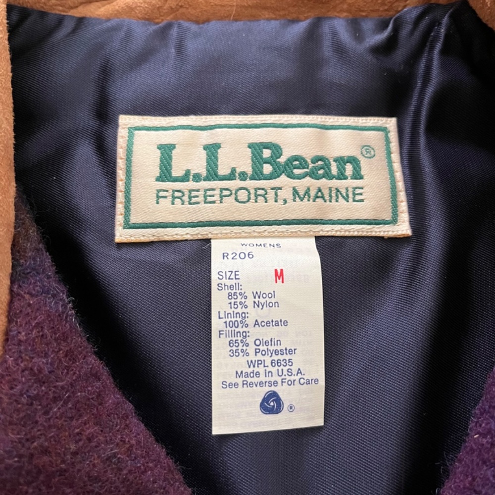 LL BEAN wool jacket - Picture 7 of 8